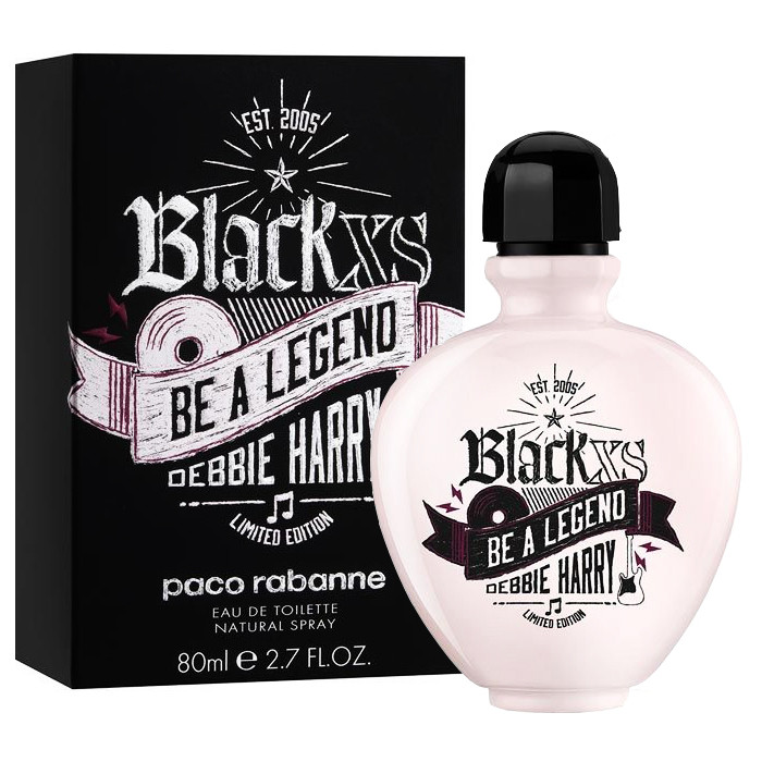 Paco Rabanne Black XS Be a Legend Debbie Harry туалетная вода 80 ml. (Пако Рабан Блэк Икс Эс Би е Легенд) - фото 1 - id-p556451158