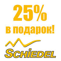Акция 25% в подарок на дымоходы Schiedel