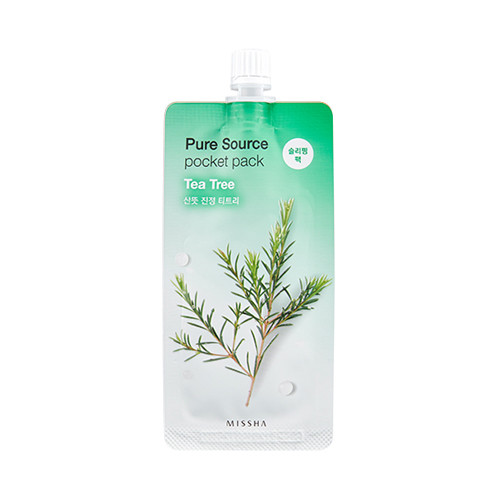 Нічна маска з екстрактом чайного дерева Missha Pure Source Pocket Pack Tea Tree 10 мл