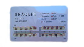 Металеві Брекети міні, система Рот, 022 "20шт.