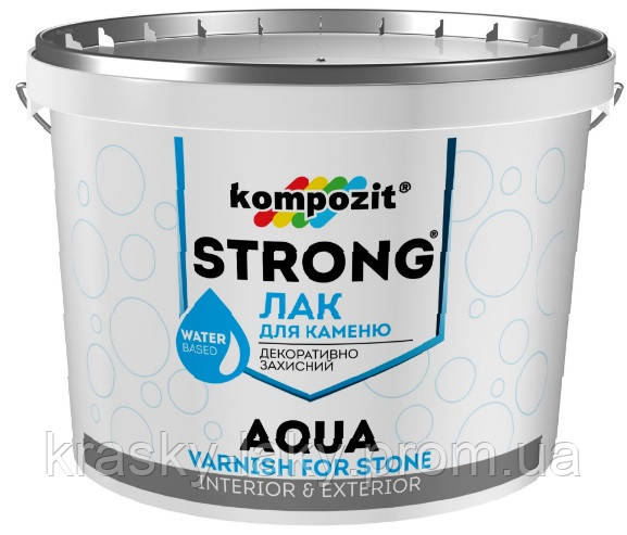 Лак для каменю Strong Aqua Kompozit, 10 л