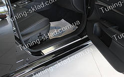 Накладки на пороги Subaru Legacy B5 (накладки порог Субару Леасі Б5)