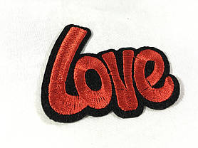 Нашивка Love ~ Кохання 65х55 мм, фото 3