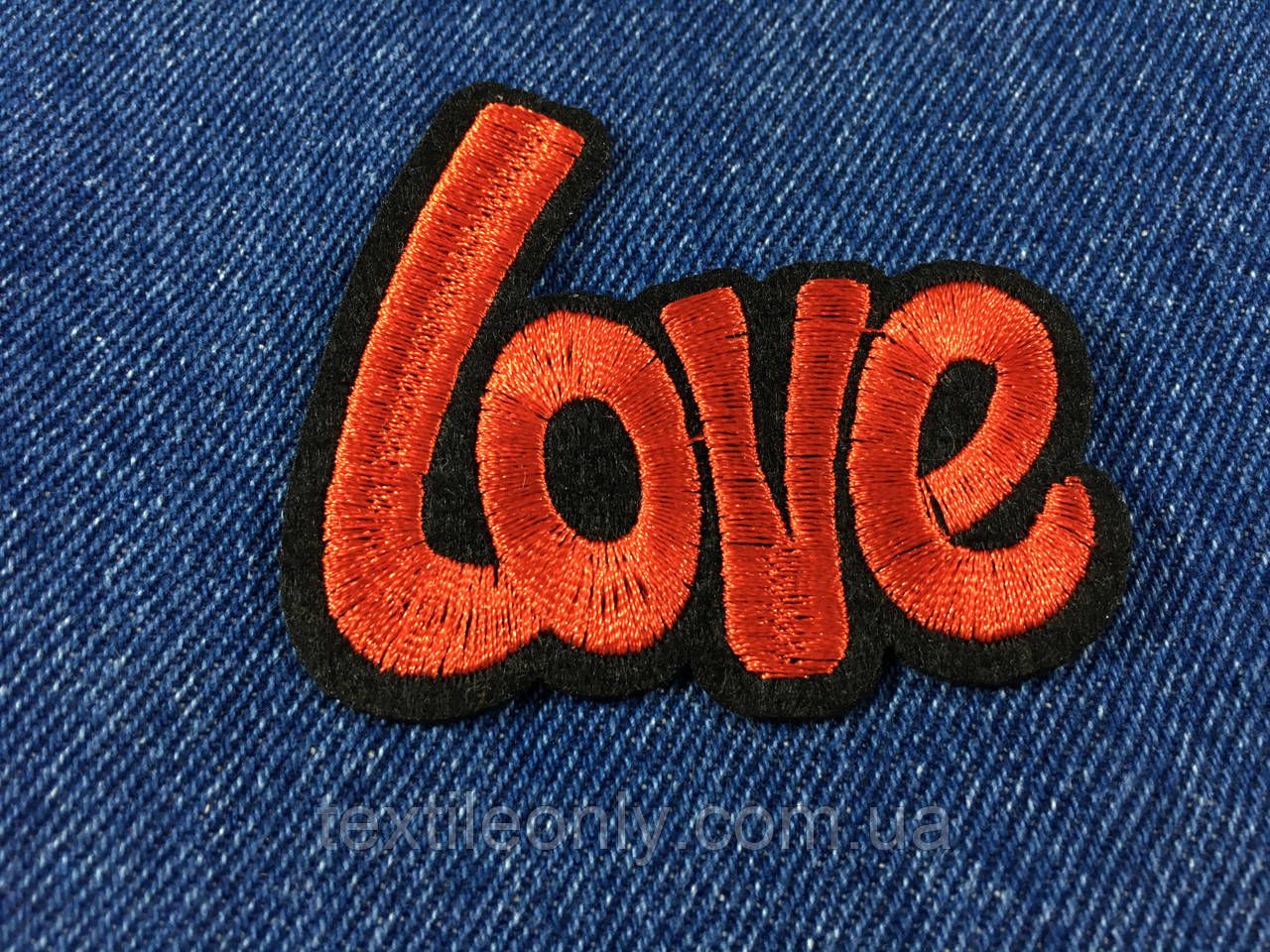 Нашивка Love ~ Кохання 65х55 мм