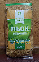 Лен золотой семена - белок, клетчатка, Омега 3, защита, ЖКТ, очищение, похудение, польза, 300 гр. Украина