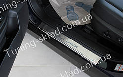 Накладки на пороги Subaru Outback 4 (накладки порогів Субару Аутбек 4)