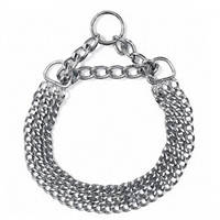 Трирядний нашийник ланцюжок для собак Карлі-Фламінго Колар, метал, 60 см*2,5 мм