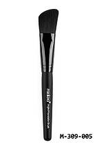 Пензель кутовий/скошений для тональної основи) Angled Foundation Brush M-309 No005 Malva cosmetics, фото 3