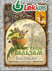 Крем-бальзам слапідем, у разі болю в суглобах із шунгітом, лекос, 10 г.