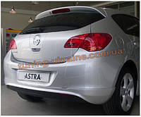 Спідниця на задній бампер під фарбування на Opel Astra J 2009-2015