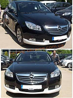 Спідниця на передній бампер під фарбування на Opel Insignia 2008-2013