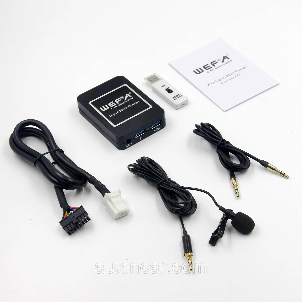 Автомобільний mp3 адаптер Wefa WF-606 Bluetooth/MP3/USB/AUX для Toyota 6+6