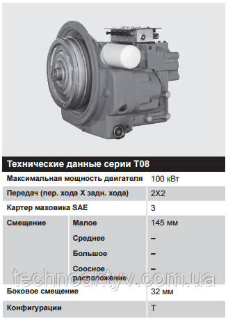 Серия T08 – 60 – 100 кВт (80 – 135 л.с.) Серия T08 – 60 – 100 кВт (80 – 135 л.с.)