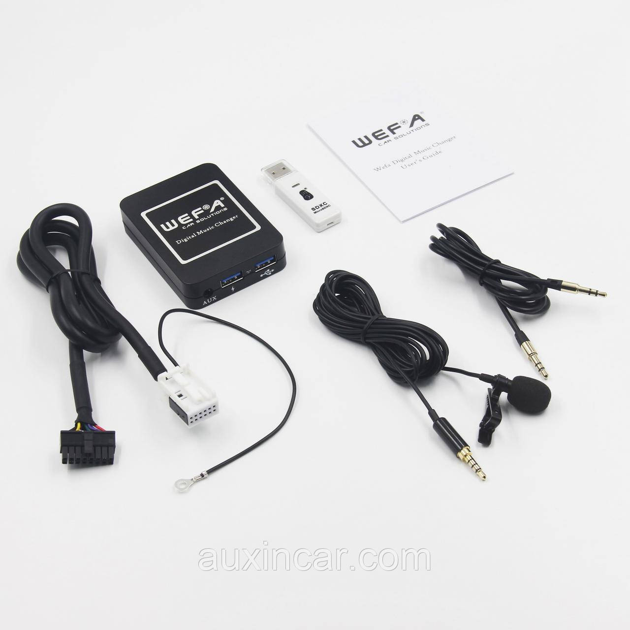 Емулятор сд чийнджера Wefa WF-606 Bluetooth/MP3/USB/AUX для штатної магнітоли АУДІ 12pin