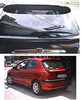 Спойлер без стопа під фарбування на Peugeot 206 1998-2012