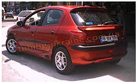 Нижній Спойлер без стопа під фарбування на Peugeot 206 1998-2012