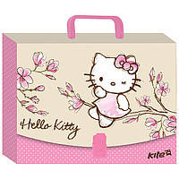 Папка-портфель Kite HK17-209 А4 пласт. Hello Kitty