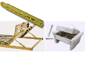 Механізми трансформації для меблів-ліжок, столів,шаф.