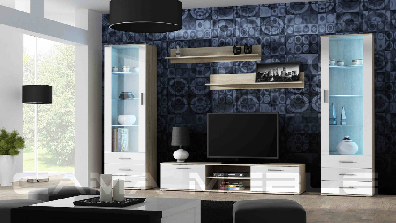 Вітальня Soho 4 Cama дуб сонома/білий глянець, фото 1