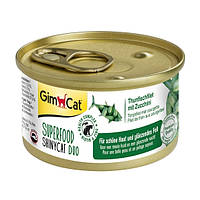 GimCat Superfood ShinyCat Duo консервы для кошек с тунцом и цукини, 70г