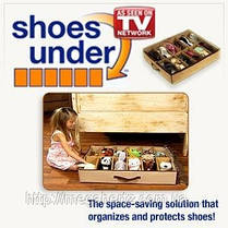 2шт органайзер для зберігання взуття Shoes under, фото 4