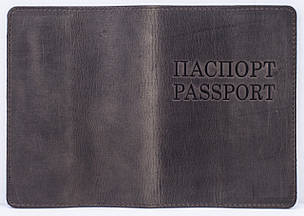 Обкладинка для паспорта VIP (антик оливковий) тиснення "ПАСПОРТ&PASSPORT", фото 2