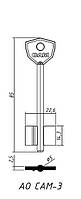 Заготівки ключів АО САМ 3