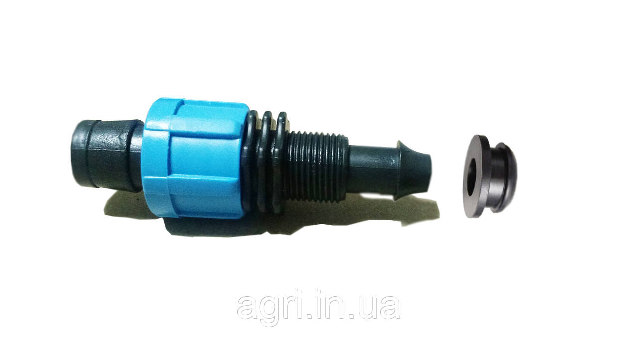 Фітинг-стартер з ущільнювальною гумкою для крапельної стрічки