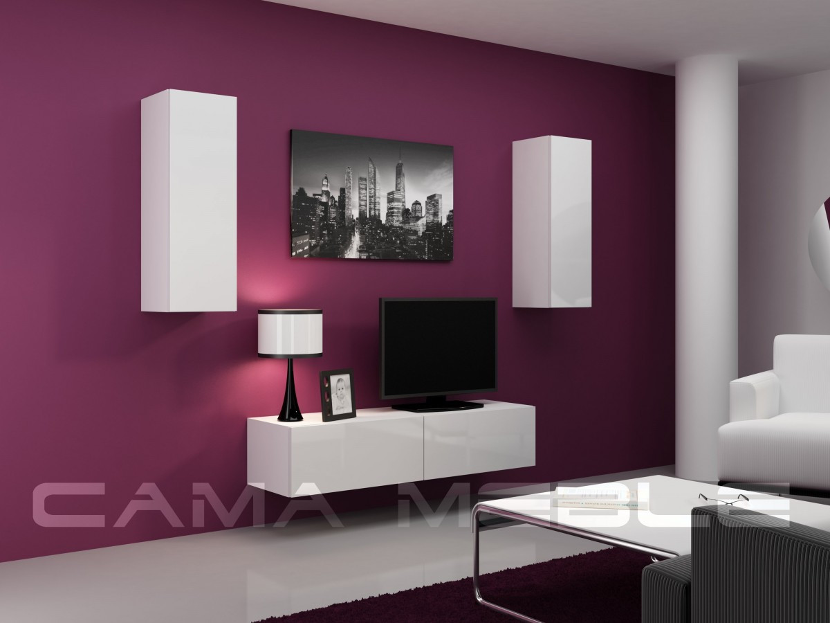 Вітальня Vigo VII Cama білий/білий глянець