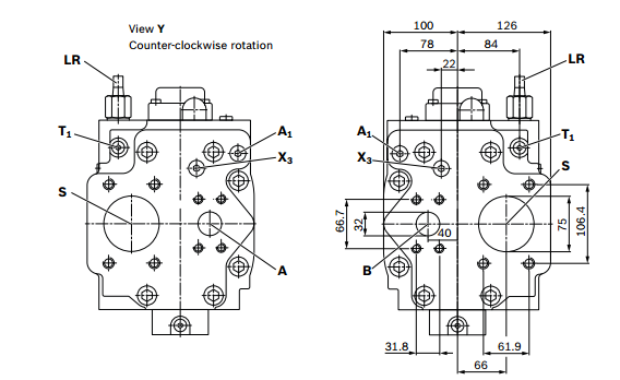 Аксіально-поршневые регульовані насосы Bosch Rexroth A7VO 28...160 - фото 3 - id-p557129487