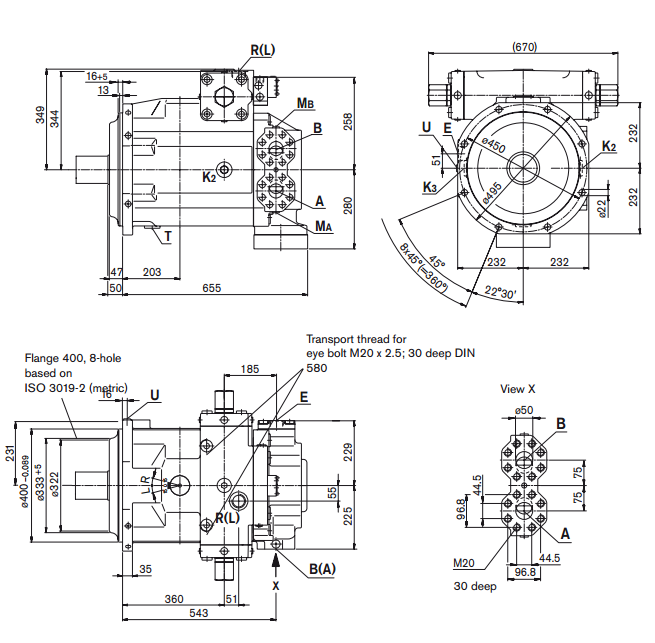 Регулируемые насосы Bosch Rexroth A4VSG - фото 2 - id-p557157987