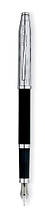 Перьевая фирменная ручка Cross Century II Tr.Black Lacquer/Chrome FP Cr008642s черная