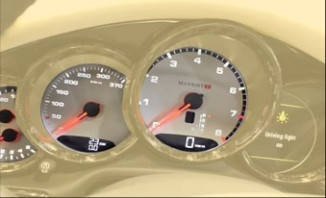 MANSORY speedometer display for Porsche Macan
