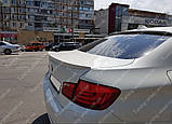Задній спойлер Bmw 5 F10 (ліп спойлер на Бмв 5 Ф10), фото 3