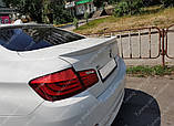 Задній спойлер Bmw 5 F10 (ліп спойлер на Бмв 5 Ф10), фото 6