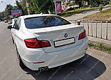 Задній спойлер Bmw 5 F10 (ліп спойлер на Бмв 5 Ф10), фото 7