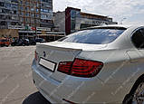 Задній спойлер Bmw 5 F10 (ліп спойлер на Бмв 5 Ф10), фото 9