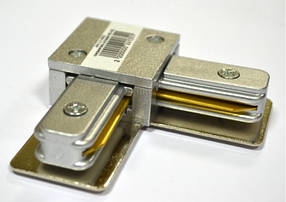 З'єднувач для треків LED світильників l8-017 кутовий (90*) однофазний срібло Код.57753