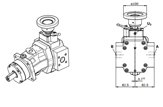 Регулируемые насосы Bosch Rexroth A7VK - фото 2 - id-p557171029