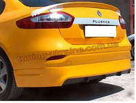 Спідниця на задній бампер під фарбування на Renault Fluence 2009-2012