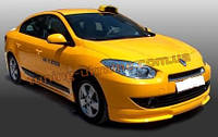 Накладки на пороги під фарбування на Renault Fluence 2009-2012