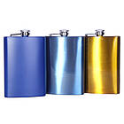 Металлическая фляга туристическая 9 oz, фото 3