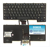 Оригинальная клавиатура для ноутбука Dell Latitude E6430U, 6530U series, black, ru, подсветка