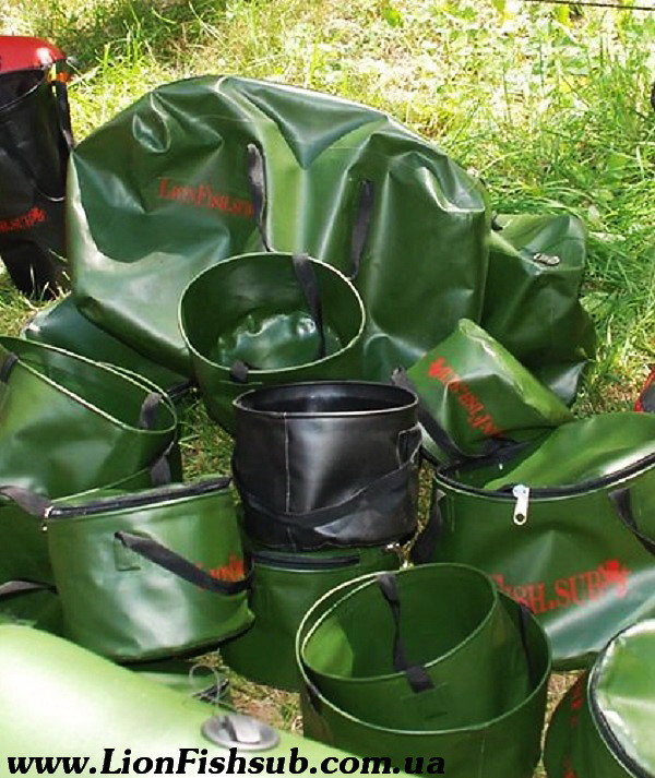 Складное рыболовное ведро для прикормки от производителя "LionFish.sub".