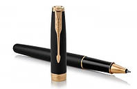 Ручка Parker роллер SONNET 17 Matte Black Lacquer GT RB черная с позолотой 84 822