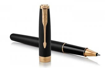 Ручка Parker роллер SONNET 17 Matte Black Lacquer GT RB черная с позолотой 84 822