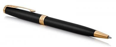 Шариковая ручка Parker SONNET 17 Matte Black Lacquer GT BP черная с позолотой 84 832