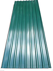 Профнактил покрівельний ПК-20 зелений товщина 0,4 розмір 3 Х1,15 м