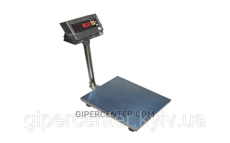 Товарні підлогові ваги ЗЕВСTM неіржавкого виконання A12ESS до 600 кг (600х800 мм)