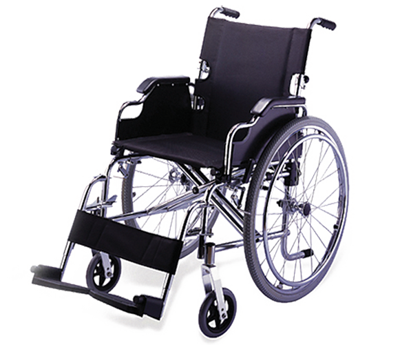 Інвалідний візок механічний із фіксованою підставкою для ніг 
